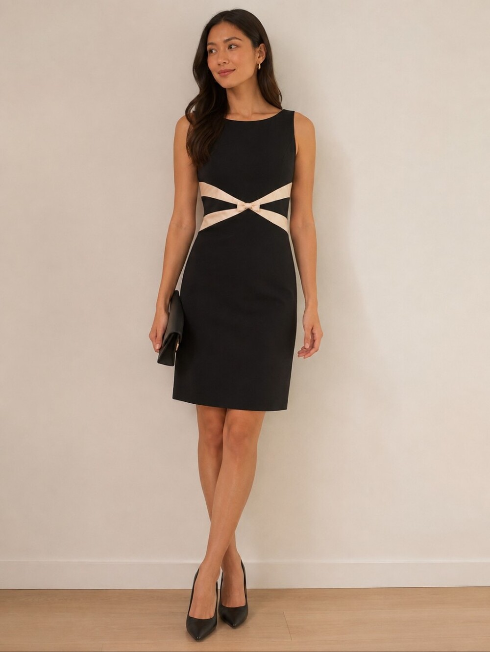 Ann Taylor Petites Little Black Dress LBD Formal Cocktail Sleeveless Size 6P EUC